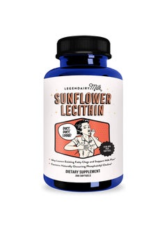 LEGENDAIRY Milk A natural fat emulsifier that helps reduce sticking of milk and prevent fat 1200mg 200 Count Bottle 