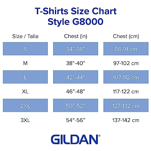 Gildan Unisex Adult Dryblend T-shirt, Style G8000, Multipack, Purple (2-pack), X-Large US - Image 5