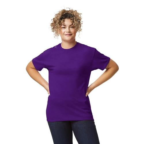 Gildan Unisex Adult Dryblend T-shirt, Style G8000, Multipack, Purple (2-pack), X-Large US - Image 2