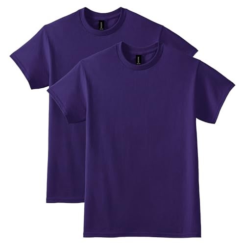 Gildan Unisex Adult Dryblend T-shirt, Style G8000, Multipack, Purple (2-pack), X-Large US - Image 1
