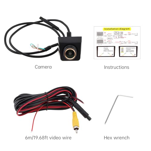 ePathChina Backup/Side View Camera, Waterproof IP68 Night Vision 1080P HD 170° Wide Angel Reverse Rear View Back up Camera with 6M Power Cable for Cars Pickup Trucks SUVs RVs Vans - Image 3