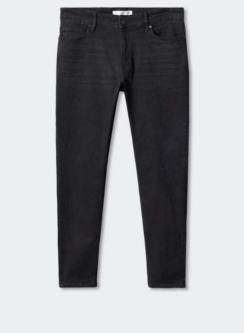 Mango Man Rise Wash Skinny Fit Jeans