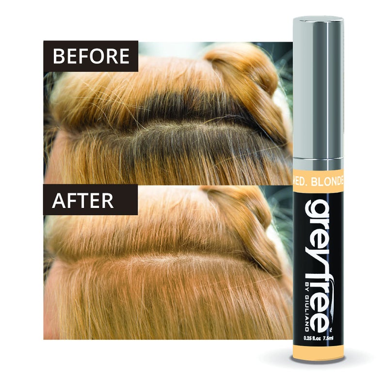 Greyfree Root touch up, temporary hair color to cover gray hairlines, eyebrows, Mustache & Beards Greyfree 2 PACK (DARK BLONDE) - Image 4