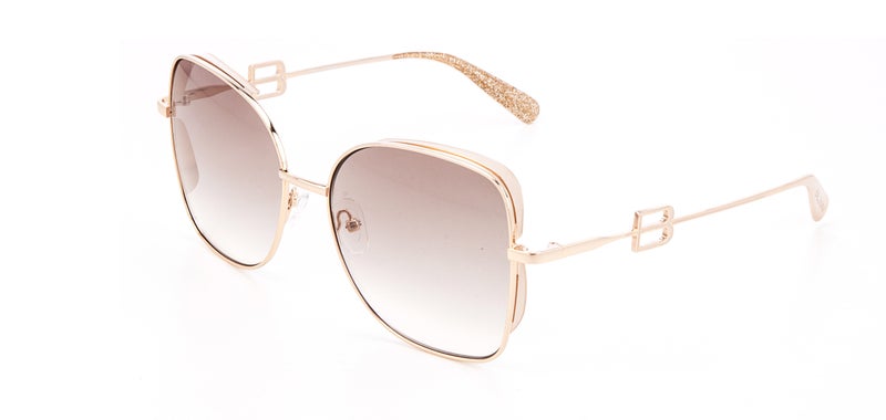 Baldinini 🇮🇹 Baldinini 🇮🇹  Square  women  Gold 18 karat Sunglasses  100% UV protection   🇮🇹 Italy Original Glasses - Image 1