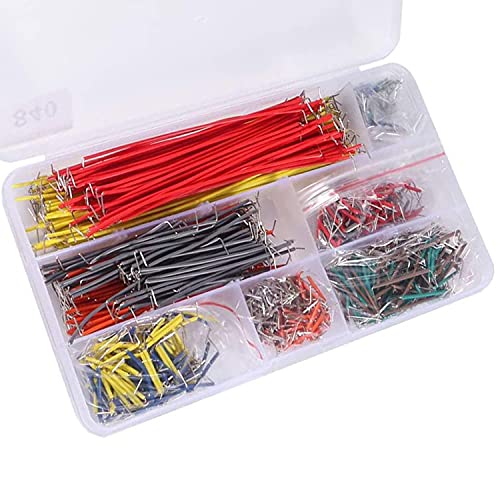 AEDIKO 840pcs Jumper Wire Kit 14 Values Breadboard Jumper Wires Kit 2-125mm Solderless Flexible Breadboard Connecting Line Cables - Image 3