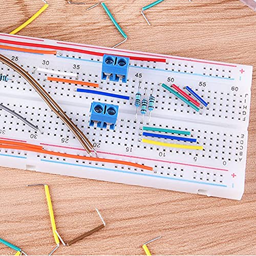 AEDIKO 840pcs Jumper Wire Kit 14 Values Breadboard Jumper Wires Kit 2-125mm Solderless Flexible Breadboard Connecting Line Cables - Image 5