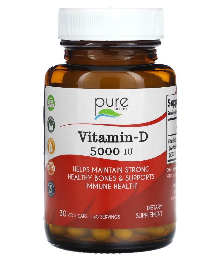 Vitamin-D 5000 IU 30 Vegi-Caps