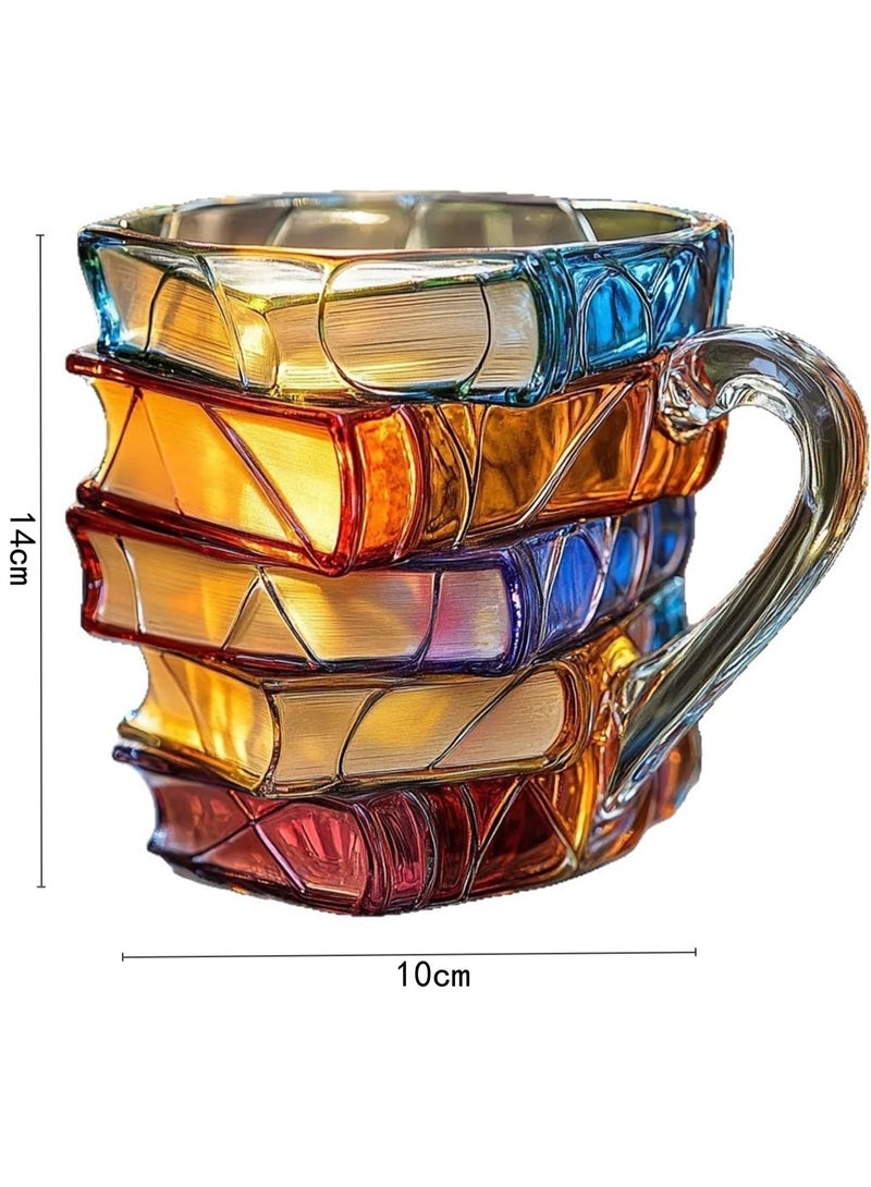 Ru syanl Painted Book Mug Novelty Coffee Mugs for Book Lover - Unique Coffee Mugs 325ml Cool Funny Bookish Cute Tumblers Books Worm Readers Writers Librarian Gifts Women  - Image 3