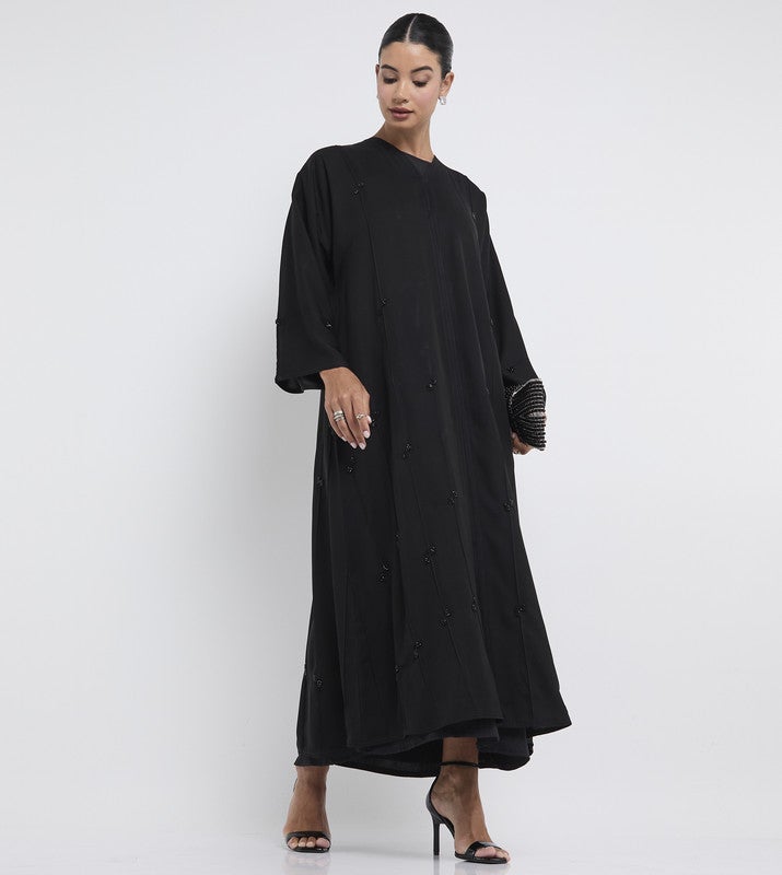 ROZA Stylish hand work abaya - Image 5