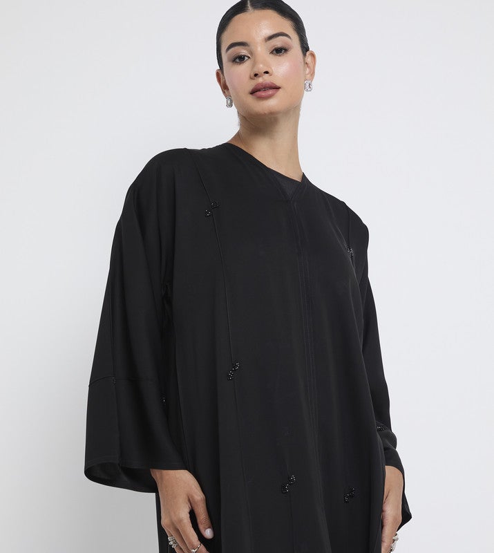 ROZA Stylish hand work abaya - Image 3