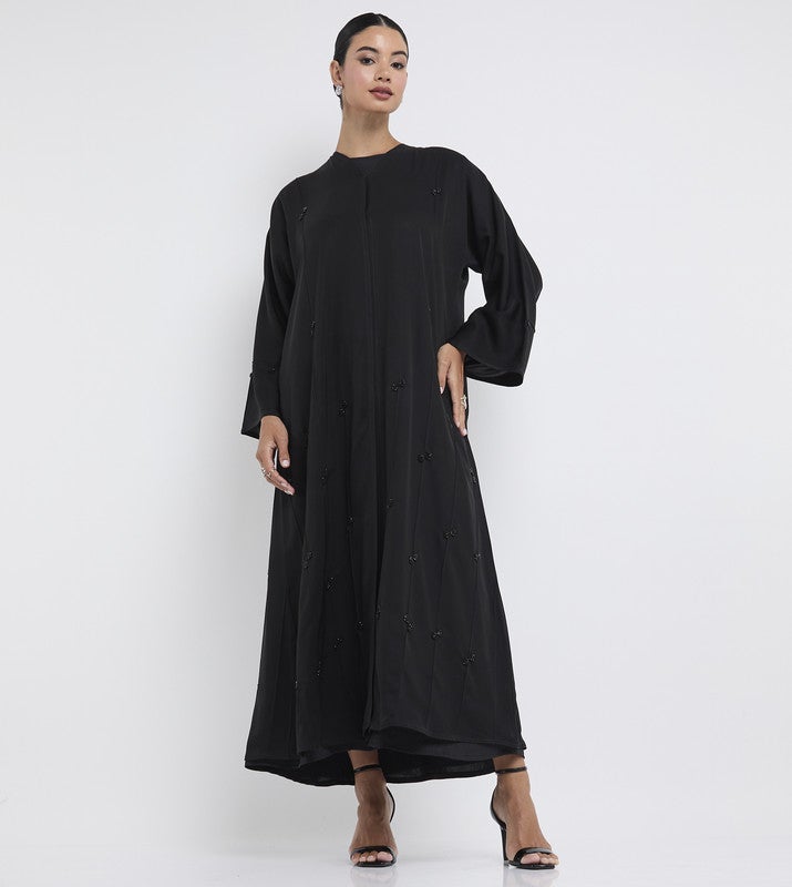 ROZA Stylish hand work abaya - Image 2