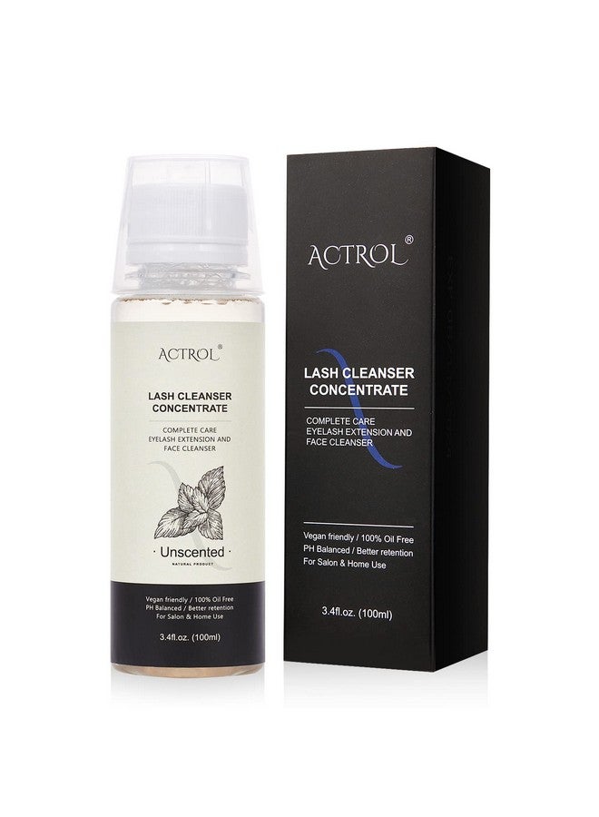 ACTROL Eyelash Shampoo Concentrate 100Ml Lash Extensions Cleanser Concentrate Unscented Natural Foaming Shampoo Diy Wash For Extensions Lashes With Salon Home Caremakes 60Ml Bottles - Image 1