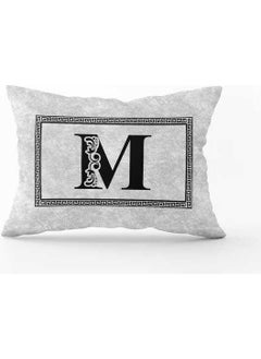 Cango Home Gray Black Letter Double Sided Digital Printed Throw Pillow COVER-HRF06-M-3550 