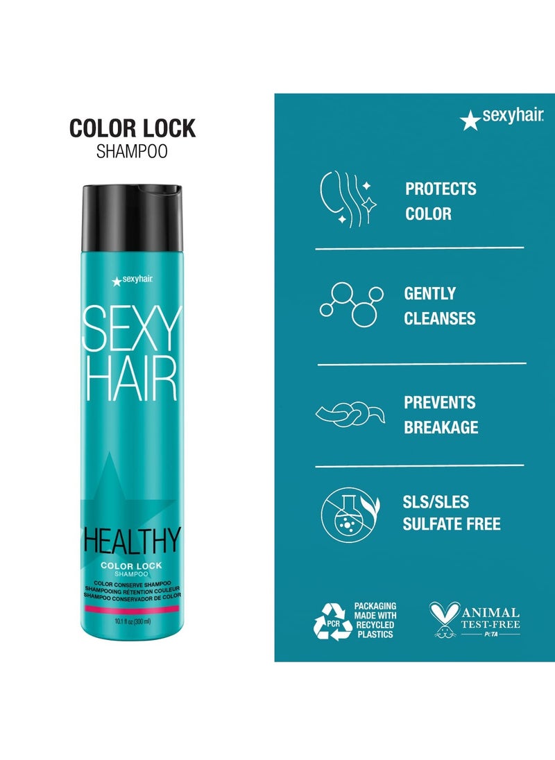 Sexy Hair SexyHair Healthy Color Lock Color Conserve Shampoo | Color Safe | SLS and SLES Sulfate Free | All Hair Types  - Image 3
