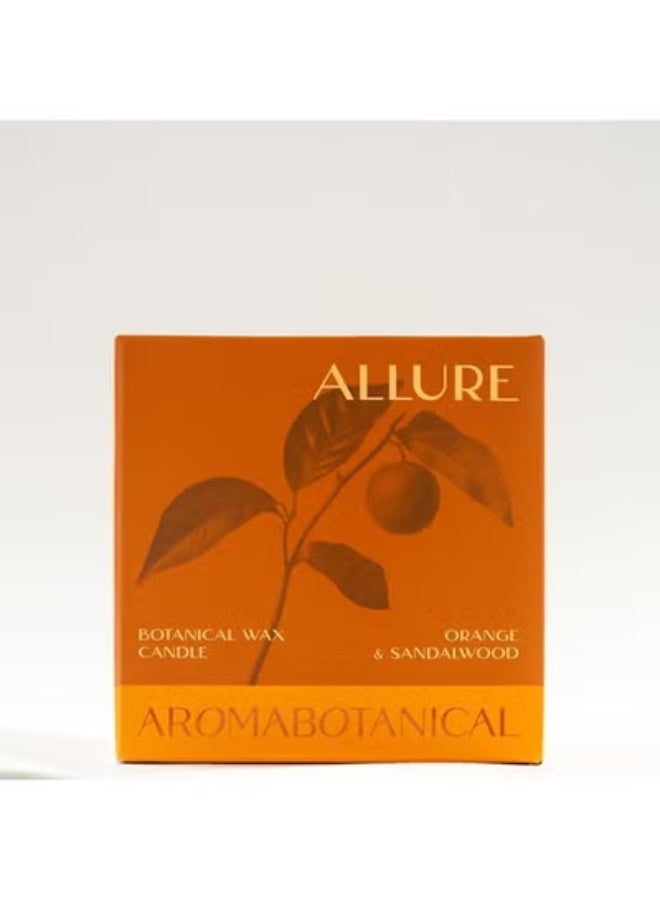 ALLURE Jar Candle 400g | Orange & Sandalwood Scented Candle | Botanical Wax Aromatherapy Candle | Long Lasting Clean Burn | Luxury Home Fragrance Gift for Living Room - Image 2