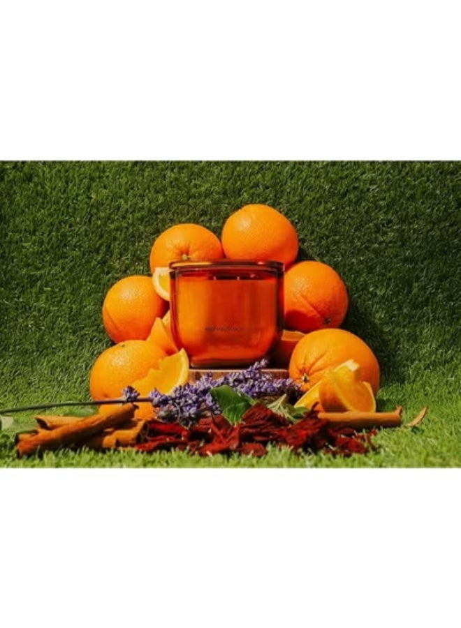 ALLURE Jar Candle 400g | Orange & Sandalwood Scented Candle | Botanical Wax Aromatherapy Candle | Long Lasting Clean Burn | Luxury Home Fragrance Gift for Living Room - Image 4