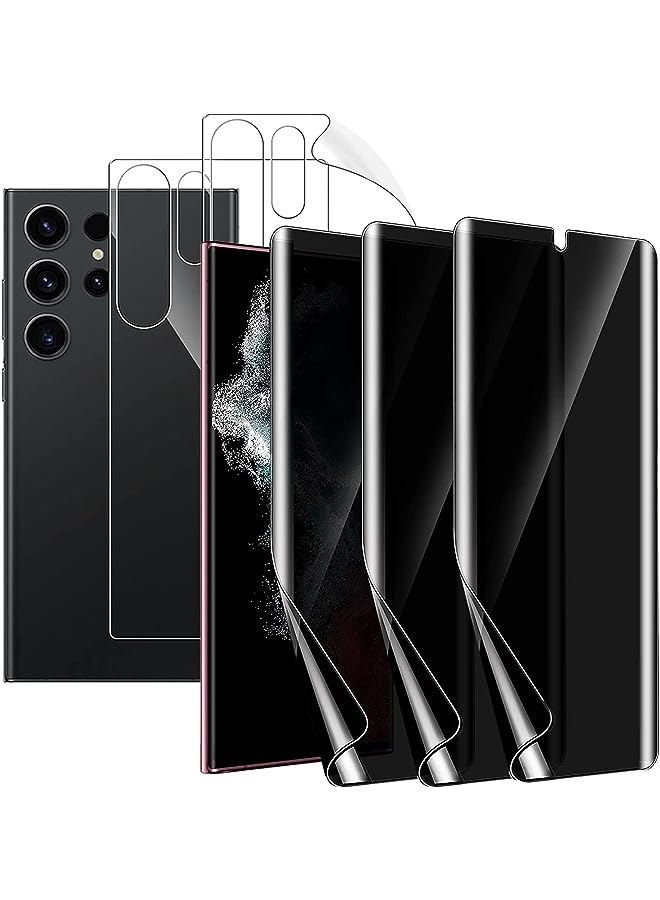 PROMASS CooToly Privacy Screen Protector for Samsung Galaxy S22 Ultra,[Not Glass] Anti Spy Soft Replacement Film for S22 Ultra 6.8 Inch - Image 1