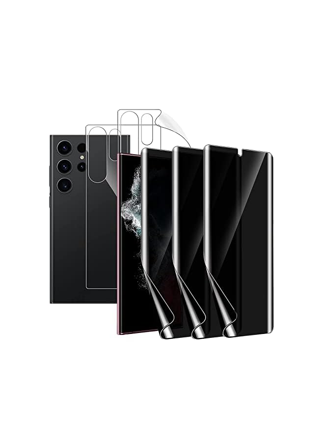 PROMASS CooToly Privacy Screen Protector for Samsung Galaxy S22 Ultra,[Not Glass] Anti Spy Soft Replacement Film for S22 Ultra 6.8 Inch - Image 2