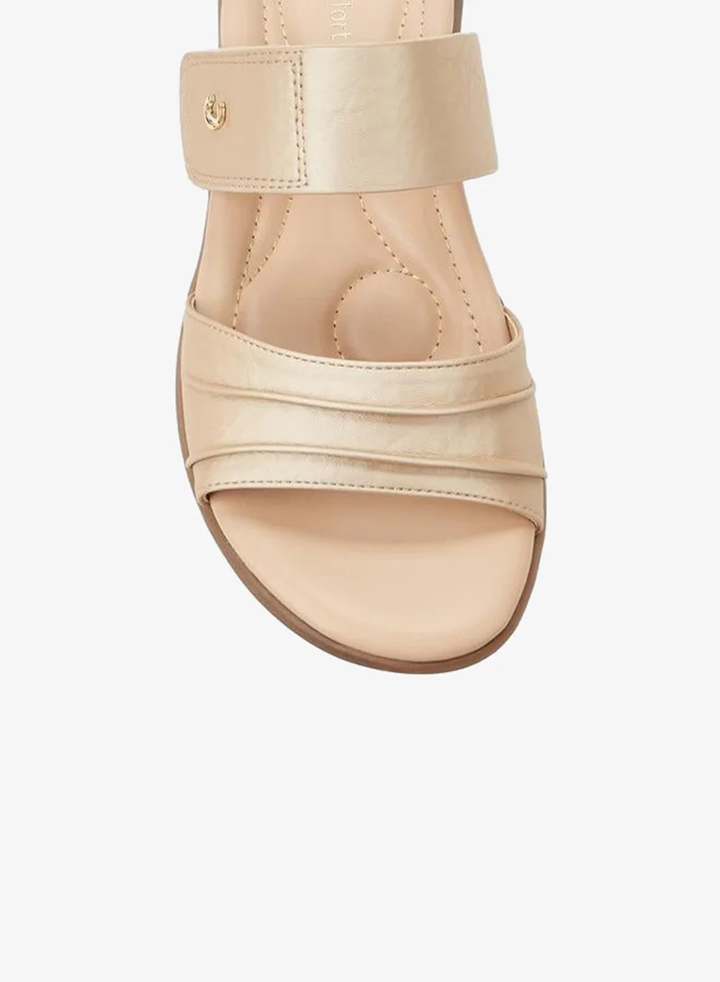 Le Confort BEIGE Women Hook & Loop Slide Sandals for Women | Best Price UAE