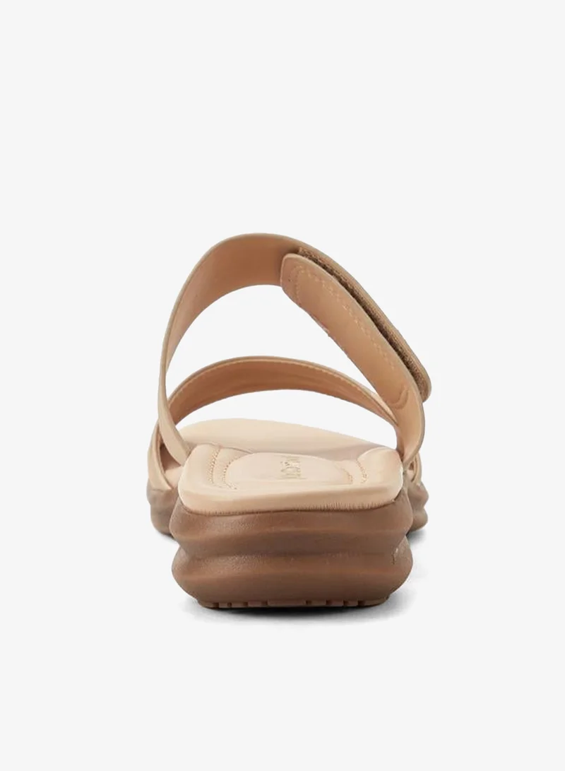 Le Confort BEIGE Women Hook & Loop Slide Sandals for Women | Best Price UAE