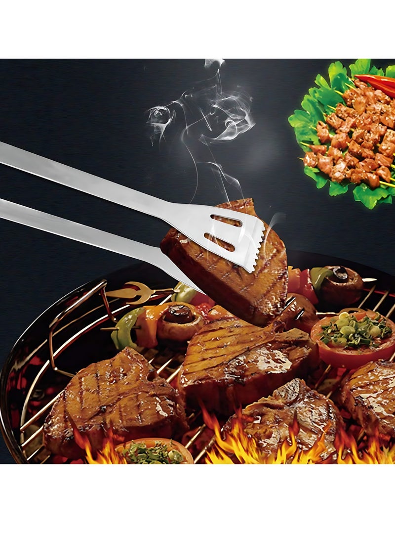 CME 5-Piece Stainless Steel BBQ Grill Tool Set Silver/Black  - Image 5