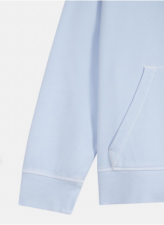 Eden Park Oversized Fit Overdyed Fleece Hoodie  - Image 4
