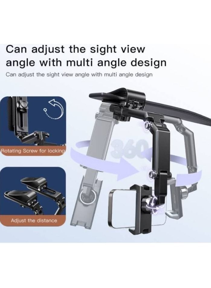 YESIDO C194 Car Phone Mount Sun Visor Phone Holder for Car Universal Clip 360 Degree Adjustable Cell phone Stand Rearview Mirror Cradle. - Image 2