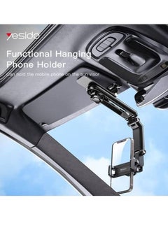 Yesido YESIDO C194 Car Phone Mount Sun Visor Phone Holder for Car Universal Clip 360 Degree Adjustable Cell phone Stand Rearview Mirror Cradle.  - Image 4