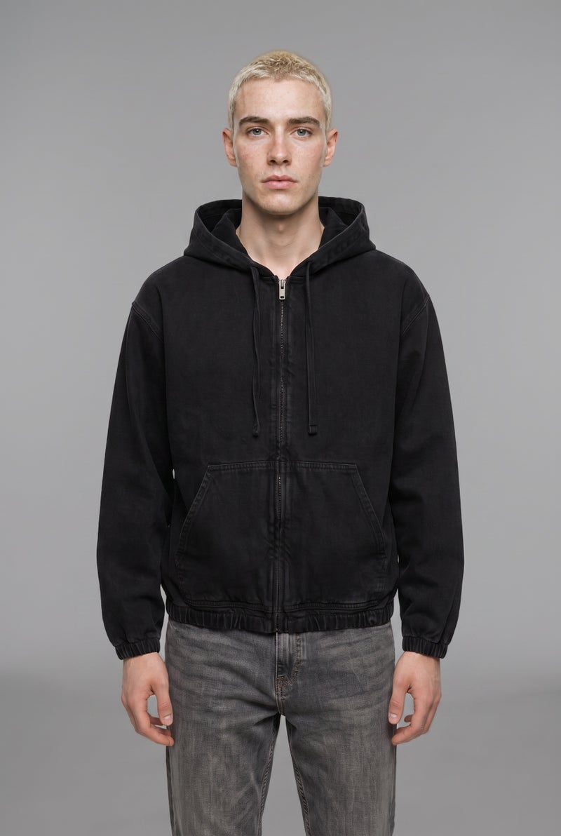 DeFacto Black Man Oversize Fit Cotton Jacket Casual - Image 2