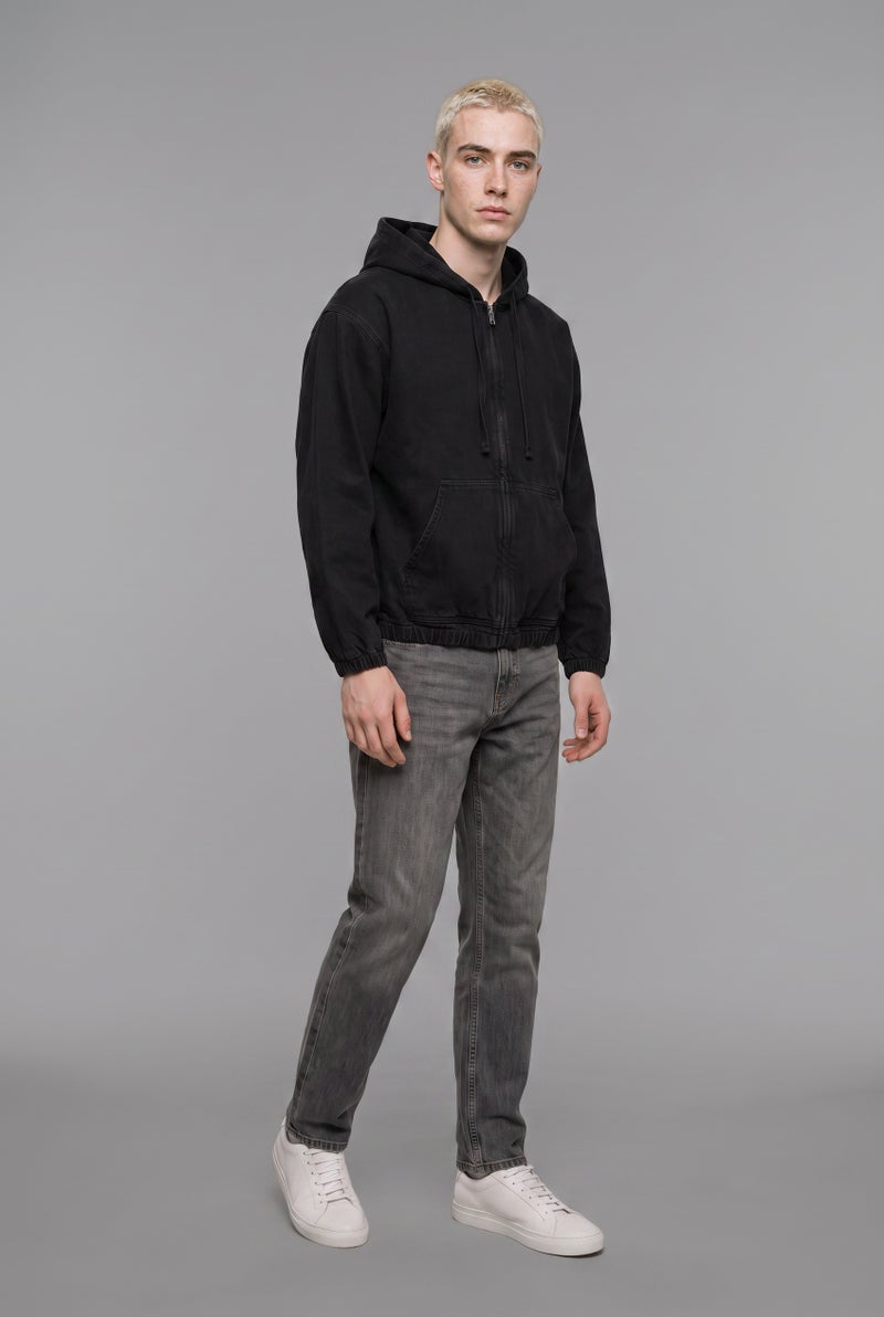 DeFacto Black Man Oversize Fit Cotton Jacket Casual - Image 1