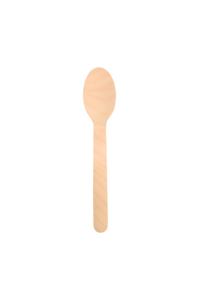 PureEarth PureEarth Wooden Spoon – 160mm (30 Pieces) | 100% Natural Birch Wood | Eco-Friendly & Biodegradable  - Image 3