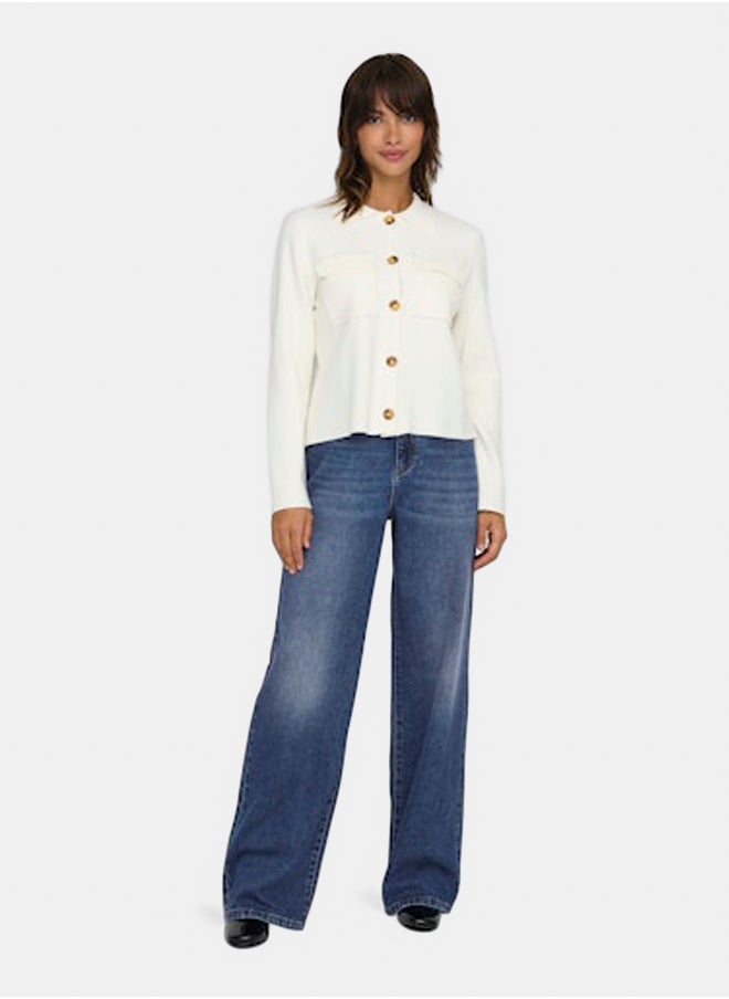 ONLY ONLY Womens Hope High Waist Wide Leg Jeans  - Image 1