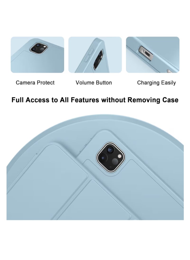 Case for Pro 11 Inch 2024 Model with pencil Holder, slim Tablet Cover with soft TPU Back, Auto Wake/Sleep - Image 3