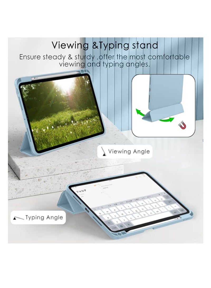 Case for Pro 11 Inch 2024 Model with pencil Holder, slim Tablet Cover with soft TPU Back, Auto Wake/Sleep - Image 4