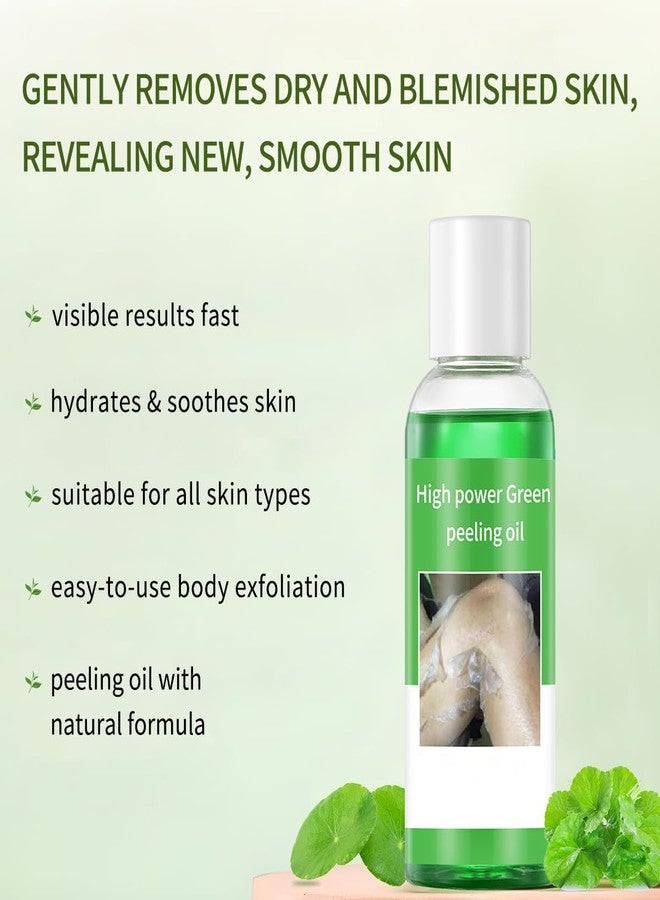 IREV Peeling Oil for Dark Skin, Green Peeling Oil, Facial Peels with Hyaluronate,Exfoliating Peel Solution for Body, Chemical Peel At Home for Dark Spots, Body Exfoliant Peels 3.66 OZ - Image 4