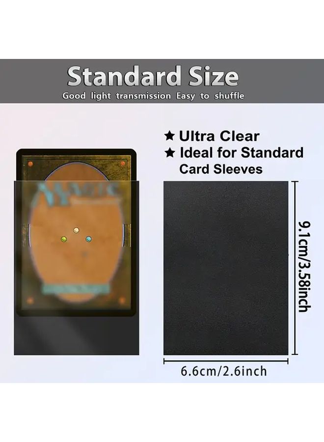 100 Count Matte Card Sleeves Standard Size Protective Deck Protectors for Trading Cards Baseball Sports Cards MTG - Image 2