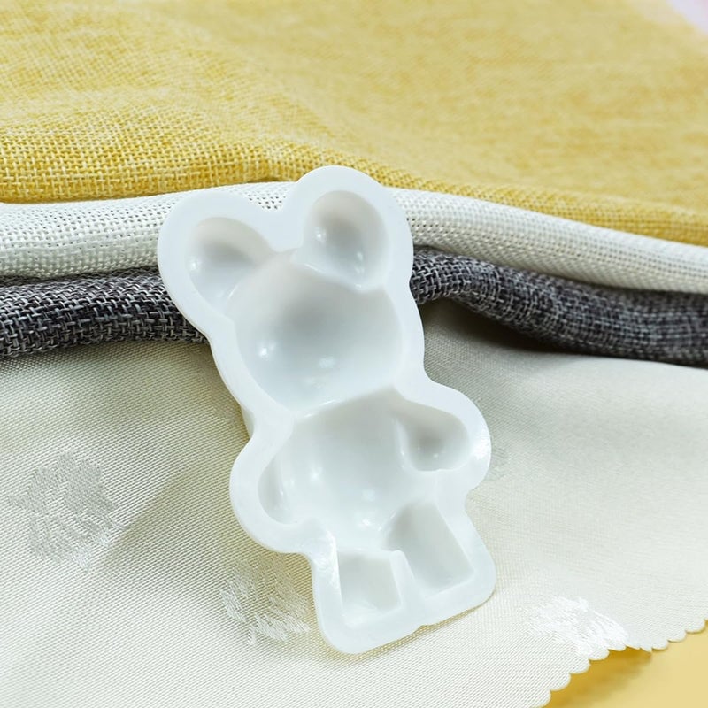 mostsom 3D Silicone Baking Mold Male Mini Bear Soap Cake Fondant Chocolate Candy Mold Resin Plaster Candle Mould (Bear K_3.44X2.36X0.68 inch) - Image 4