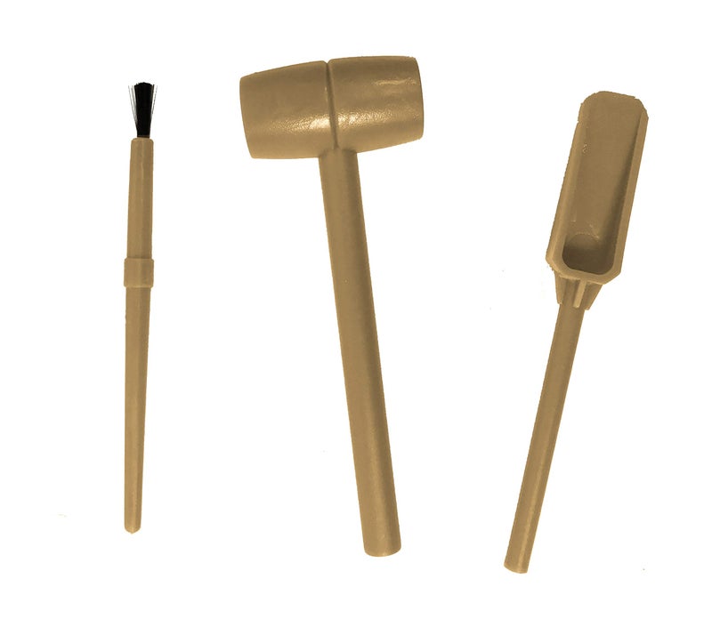 Schylling مجموعة حفر الأحجار الكريمة شيلينغ تشيب أواي - تحتوي على عينات قابلة للجمع - 1 من 24 تحتوي على ماسة حقيقية - تشمل مطرقة مصغرة، وإزميل، وفرشاة - للأعمار من 5 سنوات وما فوق - صندوق واحد - Image 3