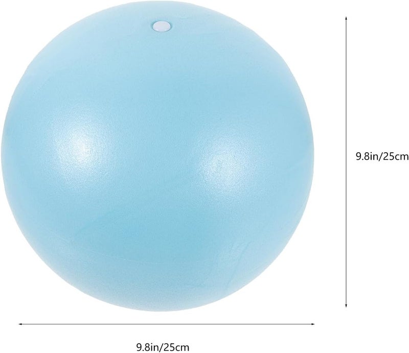 Professional Ball 25cm Small Yoga Accessory Gym Exercise Ball for Home Workout and Core Stability Training Blue - Image 2