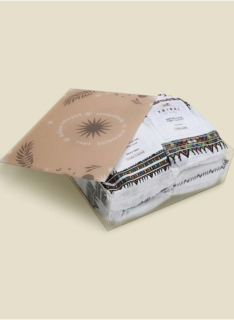Bunai Bunai newborn Bliss giftset - Pack of 10 - White  - Image 3