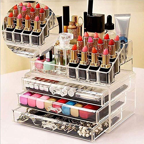 ONTRIP ONTRIP New Acrylic Makeup Organizer Storage Box Case Cosmetic Jewelry 4 Drawer Cases Holder Makeup Container Boxes - Image 2