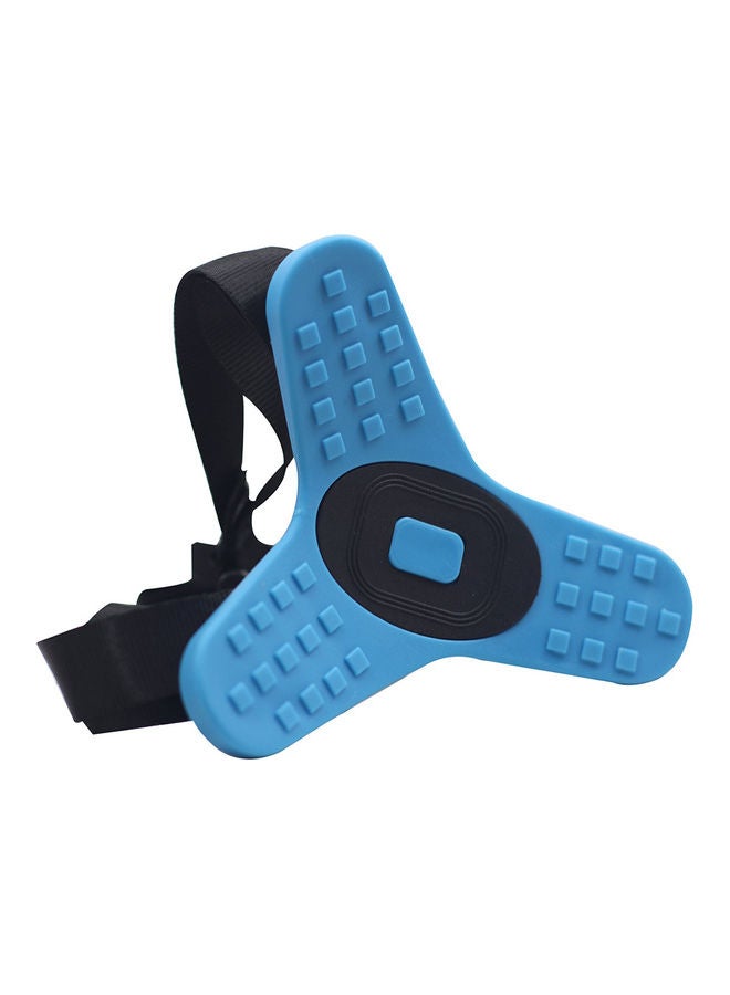 NIBEMINENT Motorcycle Helmet Chin Mount Holder Camera Stand Accessory Blue/Black - Image 1