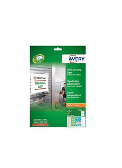 AVERY 10-Sheet Self-Laminating Signs White  - Image 1