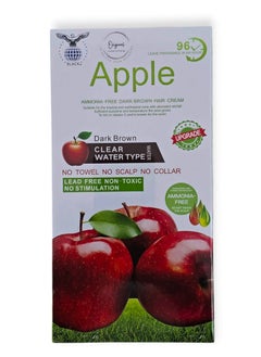 Black Apple Pro Gray Coverage Hair Dye, Dark Drown Hair Color Cream 500ml (Dark Drown)From black  - Image 1