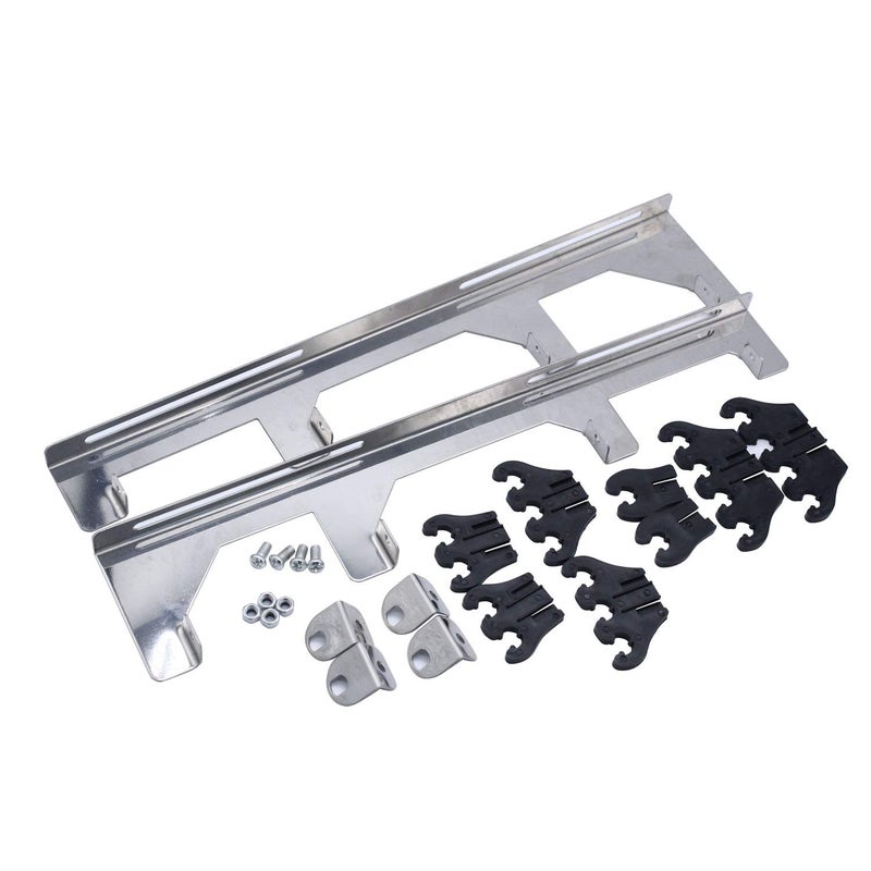 Chrome Linear Spark Plug Wire Looms Spark Plug Wire Separator Kit