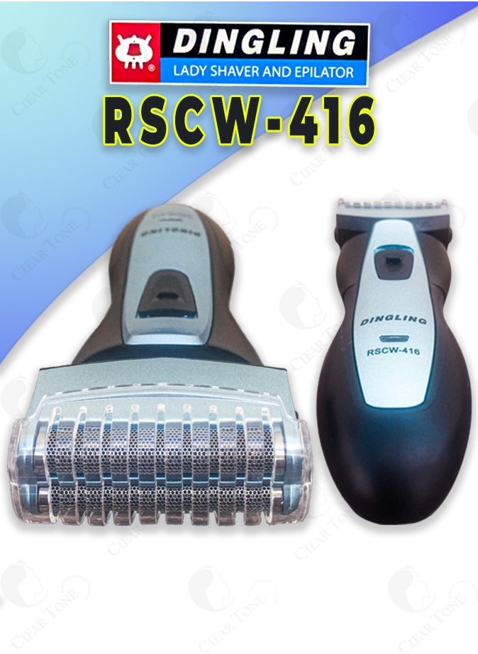 DINGLING - Trimmer For Men l Home Grooming Tool l Ultra-Thin Foil System For Close Trimming l Hair Clipper l Long-Lasting 40 Minute Rechargeable Battery l Blue Color - Image 1