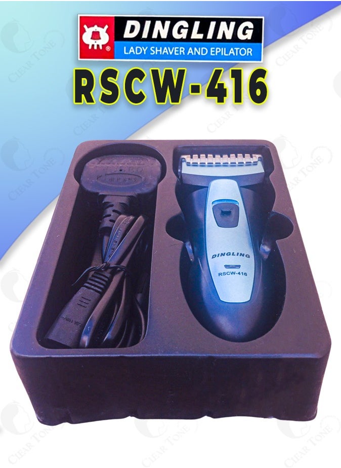 DINGLING - Trimmer For Men l Home Grooming Tool l Ultra-Thin Foil System For Close Trimming l Hair Clipper l Long-Lasting 40 Minute Rechargeable Battery l Blue Color - Image 1