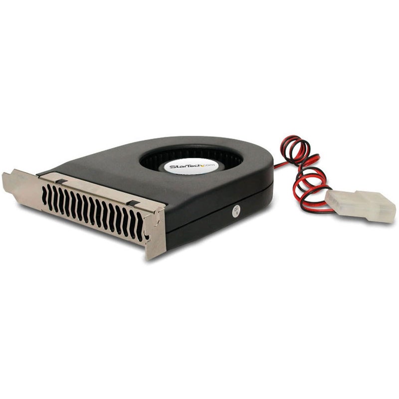Startech.com StarTech.com Expansion Slot Rear Exhaust Cooling Fan with LP4 Connector (FANCASE), Black, 1 Count (Pack of 1) 