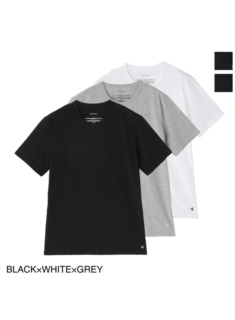 كالفن كلاين تيشيرت قطن مخلوط - عبوة 3 قطع