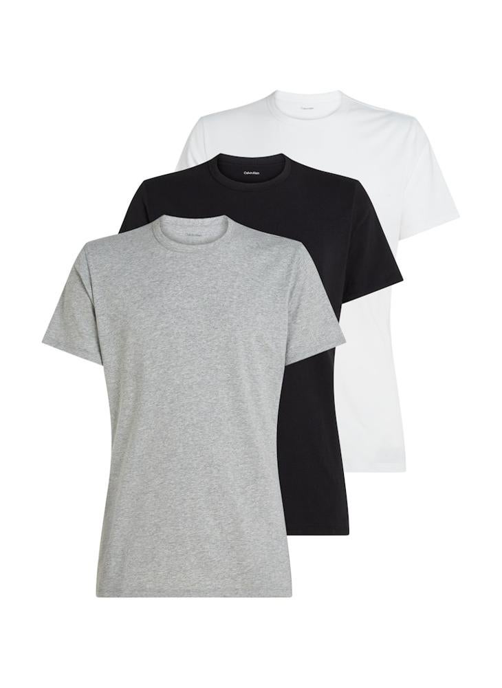 CALVIN KLEIN Cotton Blend Underwear T-Shirt - 3 Pack - Image 1
